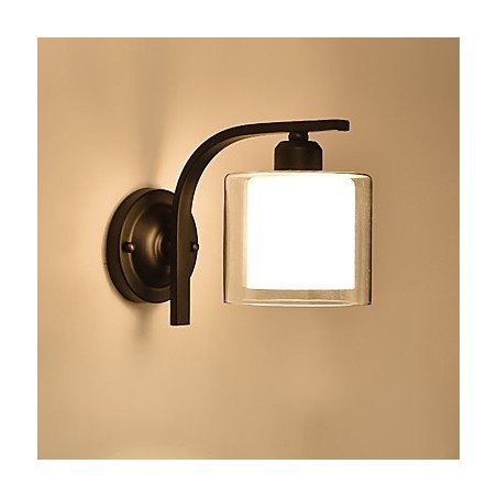 Applique da parete moderna contemporanea stile country mini con luce ambientale ed effetto protezione occhi