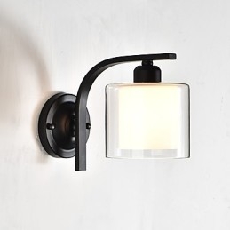 Applique da parete moderna contemporanea stile country mini con luce ambientale ed effetto protezione occhi