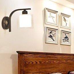 Applique da parete moderna contemporanea stile country mini con luce ambientale ed effetto protezione occhi
