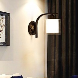 Applique da parete moderna contemporanea stile country mini con luce ambientale ed effetto protezione occhi