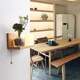 Applique da parete country mini con luce ambientale E27 LED 5 W