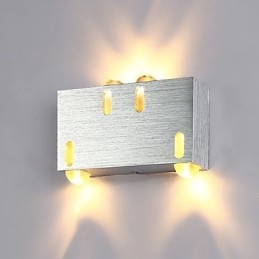 Applique da parete moderna contemporanea con luce ambientale finitura pitturata LED integrato
