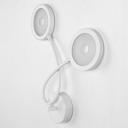 Applique da parete moderna contemporanea con luce ambientale e finitura pittura