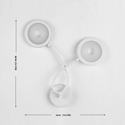 Applique da parete moderna contemporanea con luce ambientale e finitura pittura