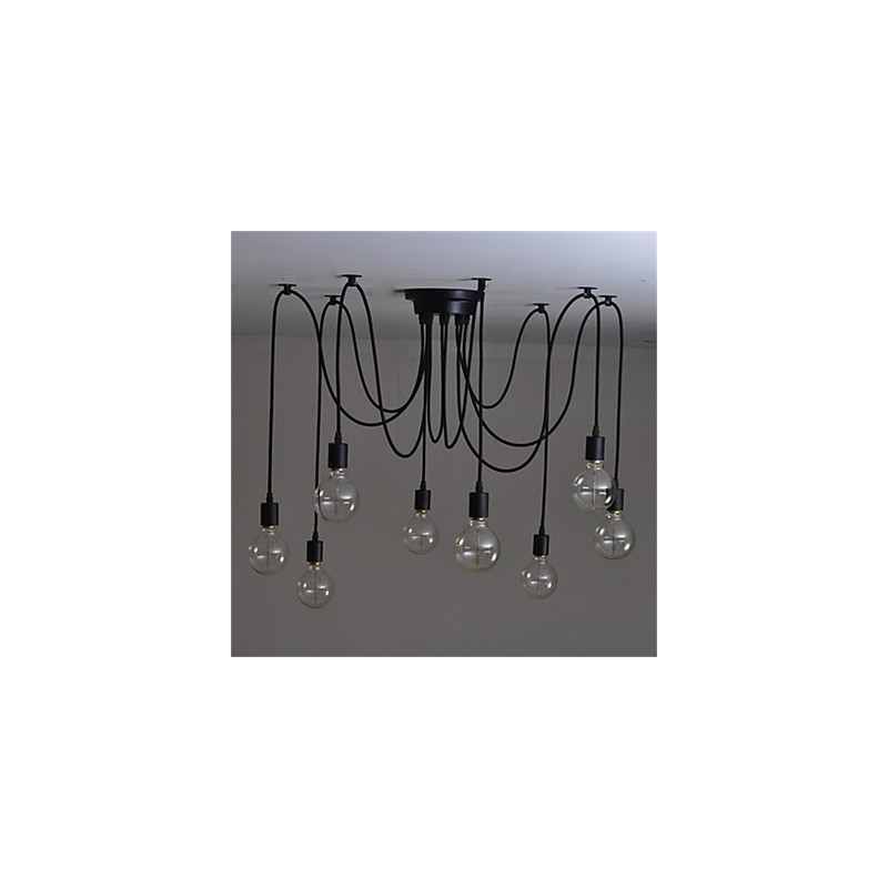 Lampadario retrò stile country americano a 8 luci