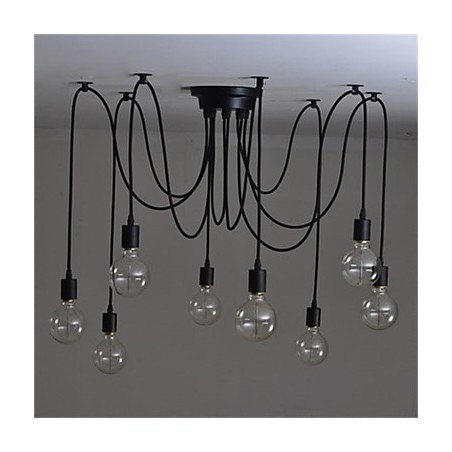 Lampadario retrò stile country americano a 8 luci