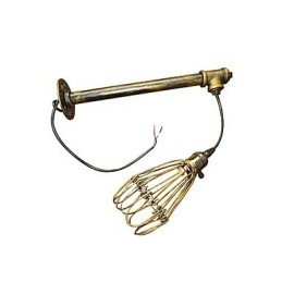 Applique da parete industriale vintage Loft con interruttore Edison, base in metallo