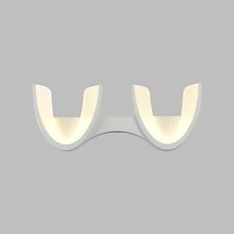 Applique da parete moderna contemporanea con luce ambientale, finitura pittura, 2 LED 10 W