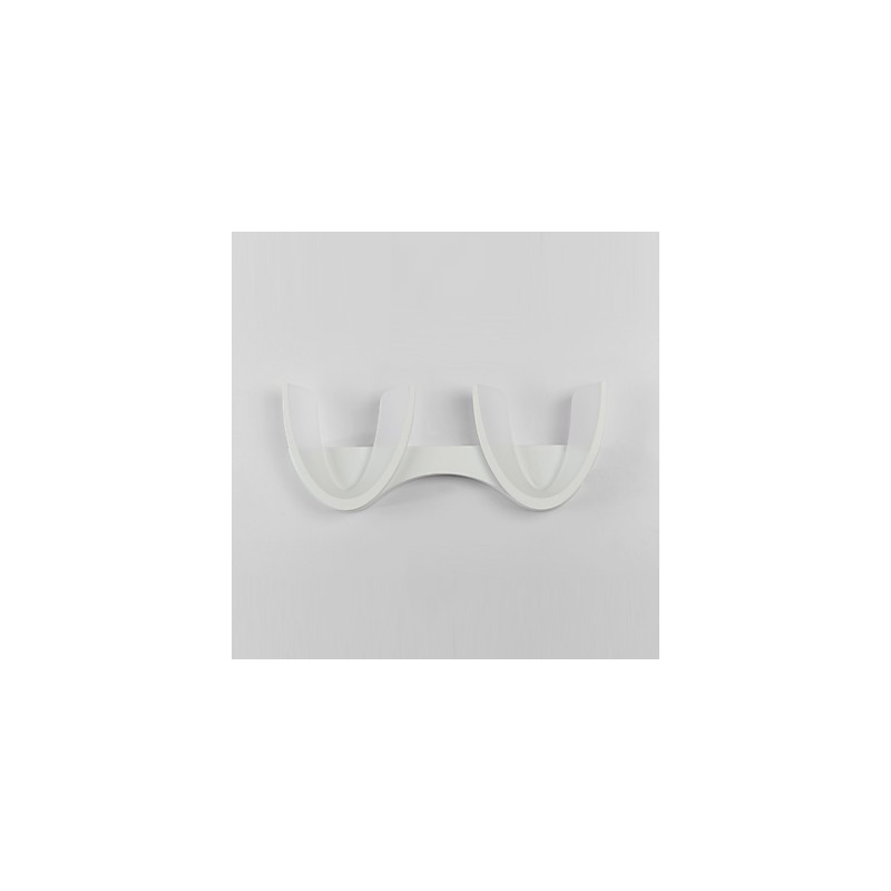 Applique da parete moderna contemporanea con luce ambientale, finitura pittura, 2 LED 10 W