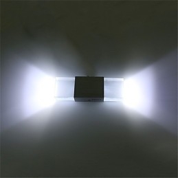Applique da parete moderna contemporanea 6 W con presa per tubo fluorescente e luce ambientale