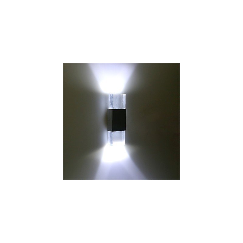 Applique da parete moderna contemporanea 6 W con presa per tubo fluorescente e luce ambientale