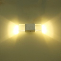Applique da parete moderna contemporanea 6 W con presa per tubo fluorescente e luce ambientale