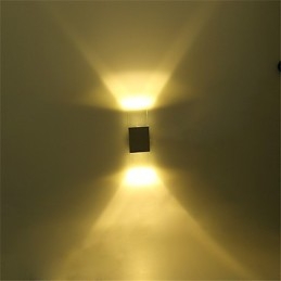 Applique da parete moderna contemporanea 6 W con presa per tubo fluorescente e luce ambientale