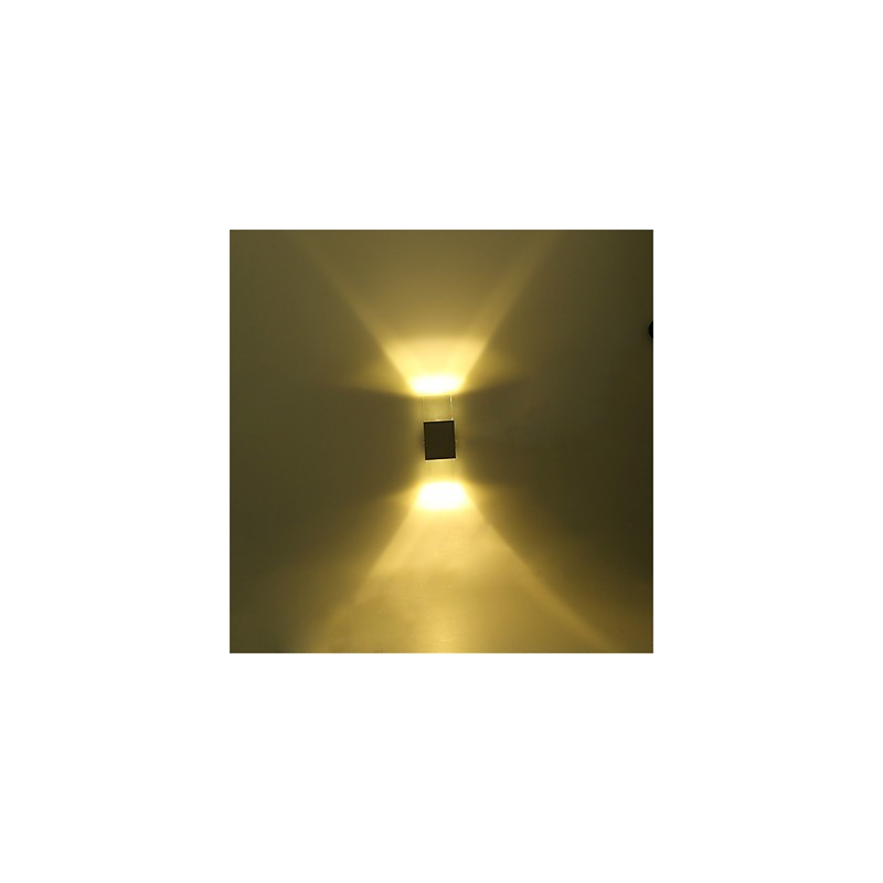 Applique da parete moderna contemporanea 6 W con presa per tubo fluorescente e luce ambientale