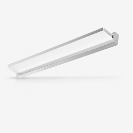 Applique da bagno moderna contemporanea con LED integrato luce ambientale finitura elettrolitica