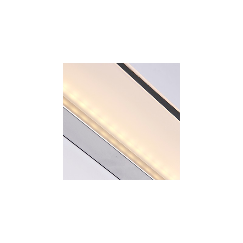 Applique da bagno moderna contemporanea con LED integrato luce ambientale finitura elettrolitica