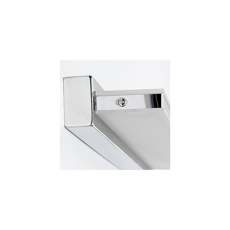 Applique da bagno moderna contemporanea con LED integrato luce ambientale finitura elettrolitica