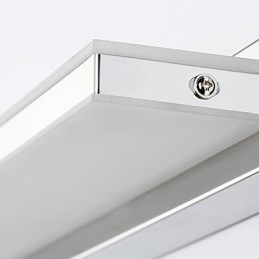 Applique da bagno moderna contemporanea con LED integrato luce ambientale finitura elettrolitica
