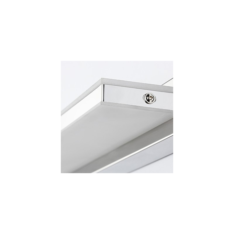 Applique da bagno moderna contemporanea con LED integrato luce ambientale finitura elettrolitica