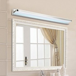 Applique da bagno moderna contemporanea con LED integrato luce ambientale finitura elettrolitica