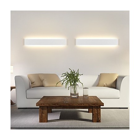 Applique da parete LED moderna contemporanea in metallo e acrilico 24 cm