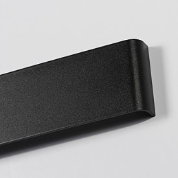Applique da parete LED moderna contemporanea in metallo e acrilico 24 cm