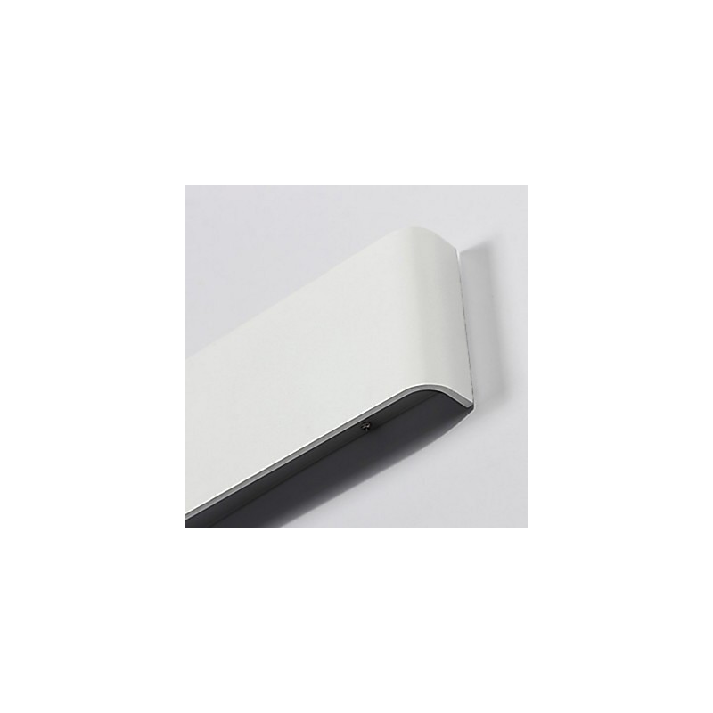 Applique da parete LED moderna contemporanea in metallo e acrilico 24 cm