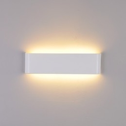 Applique da parete LED moderna contemporanea in metallo e acrilico 24 cm