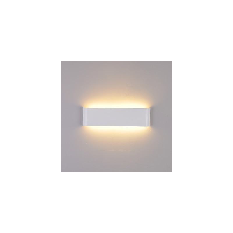 Applique da parete LED moderna contemporanea in metallo e acrilico 24 cm