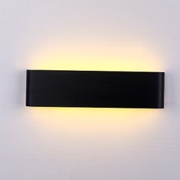 Applique da parete LED moderna contemporanea in metallo e acrilico 24 cm