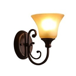 Applique da parete Mini Style Swing Arm uplight finitura in ossido nero