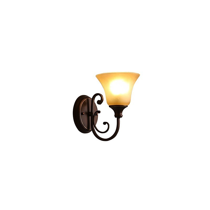 Applique da parete Mini Style Swing Arm uplight finitura in ossido nero