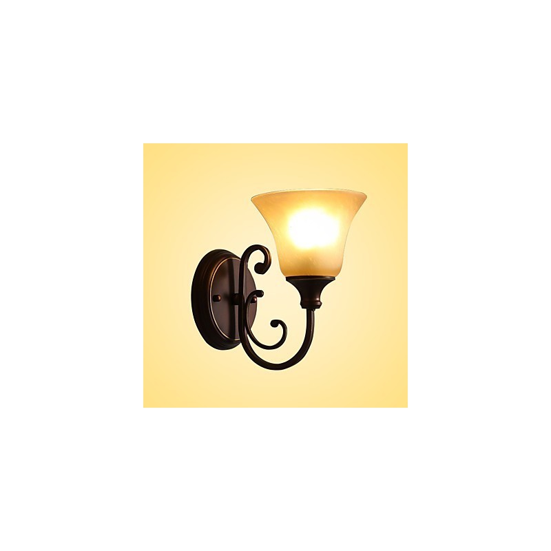 Applique da parete Mini Style Swing Arm uplight finitura in ossido nero