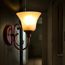 Applique da parete Mini Style Swing Arm uplight finitura in ossido nero
