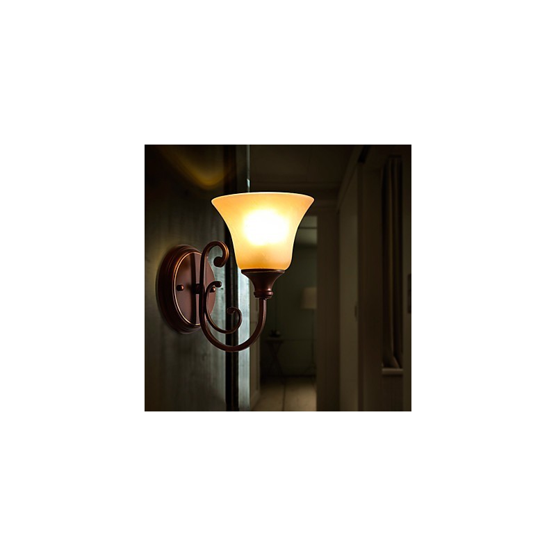 Applique da parete Mini Style Swing Arm uplight finitura in ossido nero