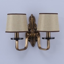 Applique da parete tradizionale/classica elettroplaccata con protezione occhi, faretto da incasso, 30 x 30 cm