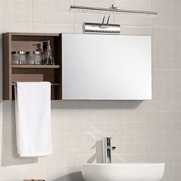 Applique da bagno LED integrato galvanizzata moderna contemporanea 40x15x5 cm