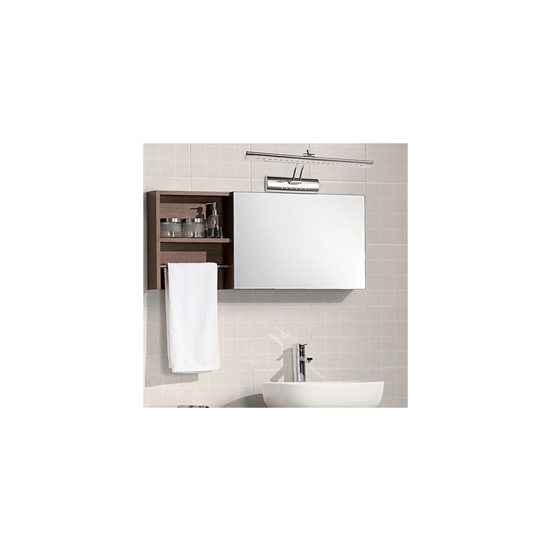 Applique da bagno LED integrato galvanizzata moderna contemporanea 40x15x5 cm