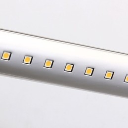 Applique da bagno LED integrato galvanizzata moderna contemporanea 40x15x5 cm