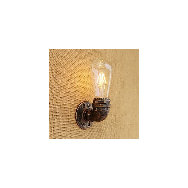 Applique da parete LED stile country retrò verniciata, mini, lampadina inclusa