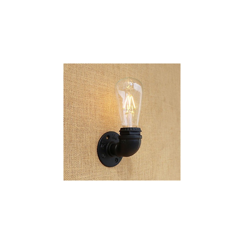 Applique da parete LED stile country retrò verniciata, mini, lampadina inclusa