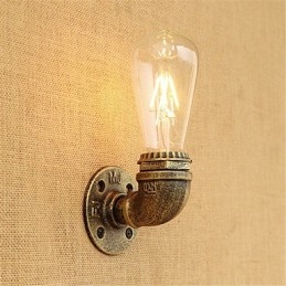 Applique da parete LED stile country retrò verniciata, mini, lampadina inclusa