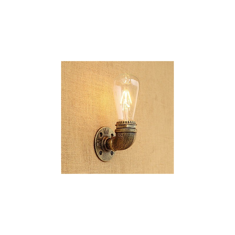 Applique da parete LED stile country retrò verniciata, mini, lampadina inclusa