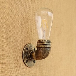 Applique da parete LED stile country retrò verniciata, mini, lampadina inclusa