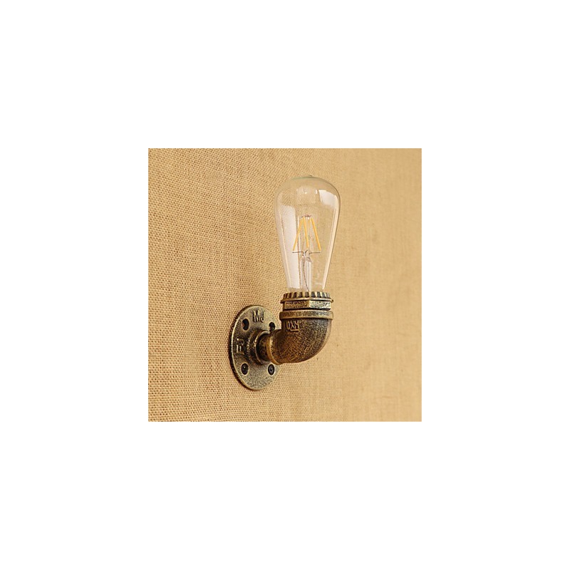Applique da parete LED stile country retrò verniciata, mini, lampadina inclusa