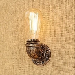 Applique da parete LED stile country retrò verniciata, mini, lampadina inclusa