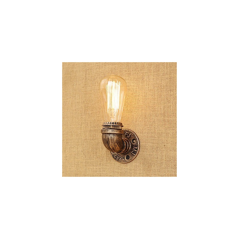 Applique da parete LED stile country retrò verniciata, mini, lampadina inclusa