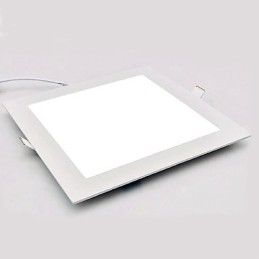 Plafoniera a filo moderna contemporanea LED integrato 18 W bianco o bianco caldo
