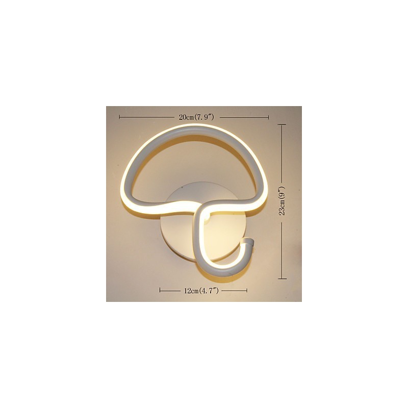 Applique da parete moderna minimalista in alluminio, LED integrato, 13 W, circolare