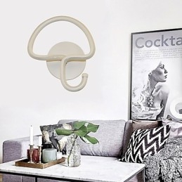Applique da parete moderna minimalista in alluminio, LED integrato, 13 W, circolare